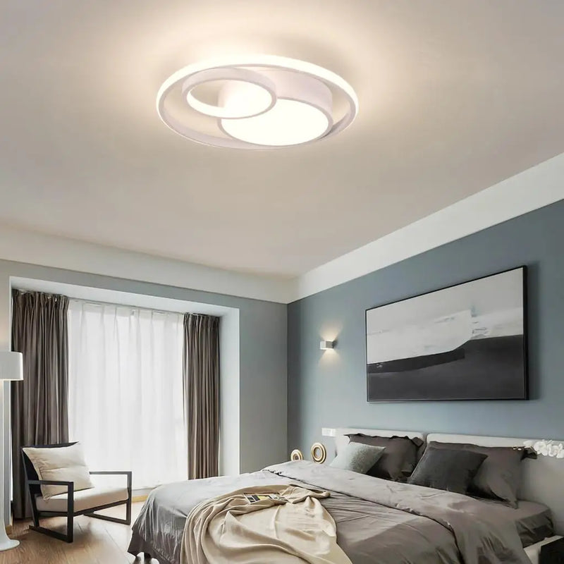 Plafonnier led moderne 3 couleurs maison