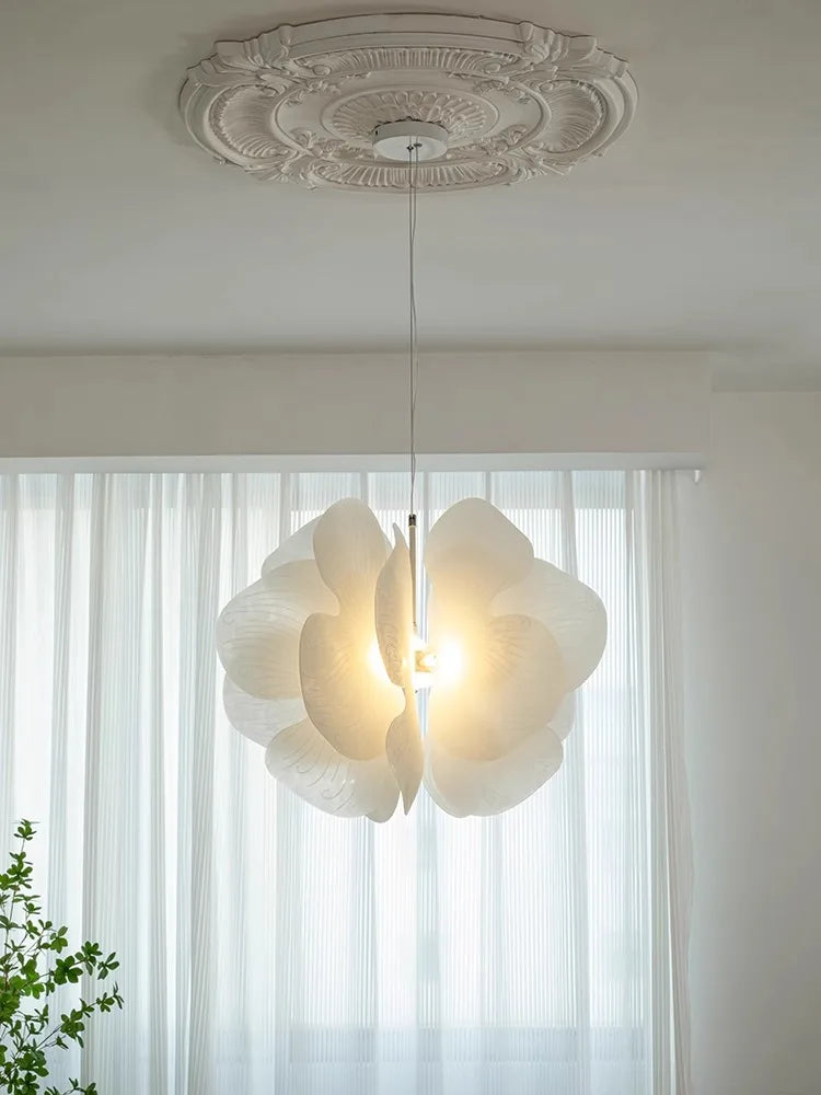 lustre en acrylique avec suspension led papillon nordique