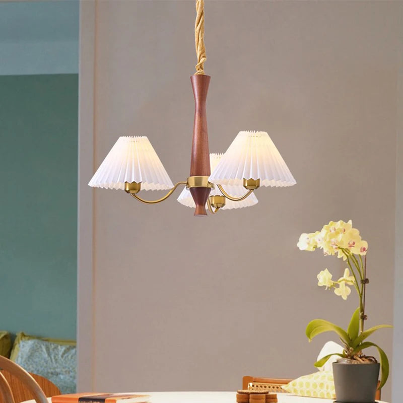 lustre en bois pour décoration luminaire suspendu