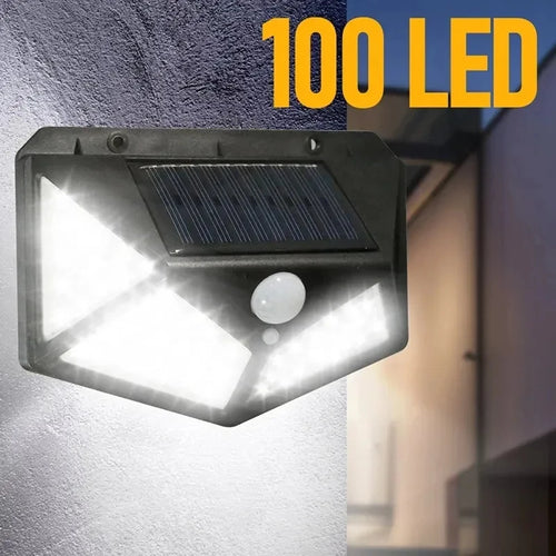 applique solaire extérieure étanche avec capteur de mouvement 100 led