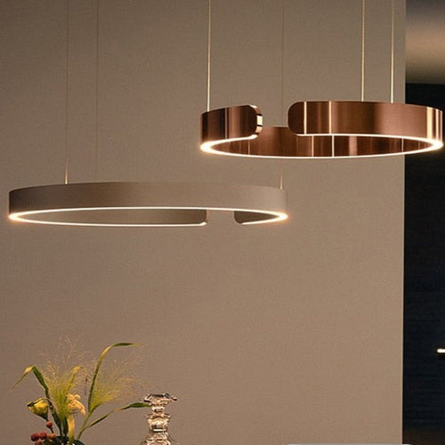 Meryl minimalist circular LED chandelier