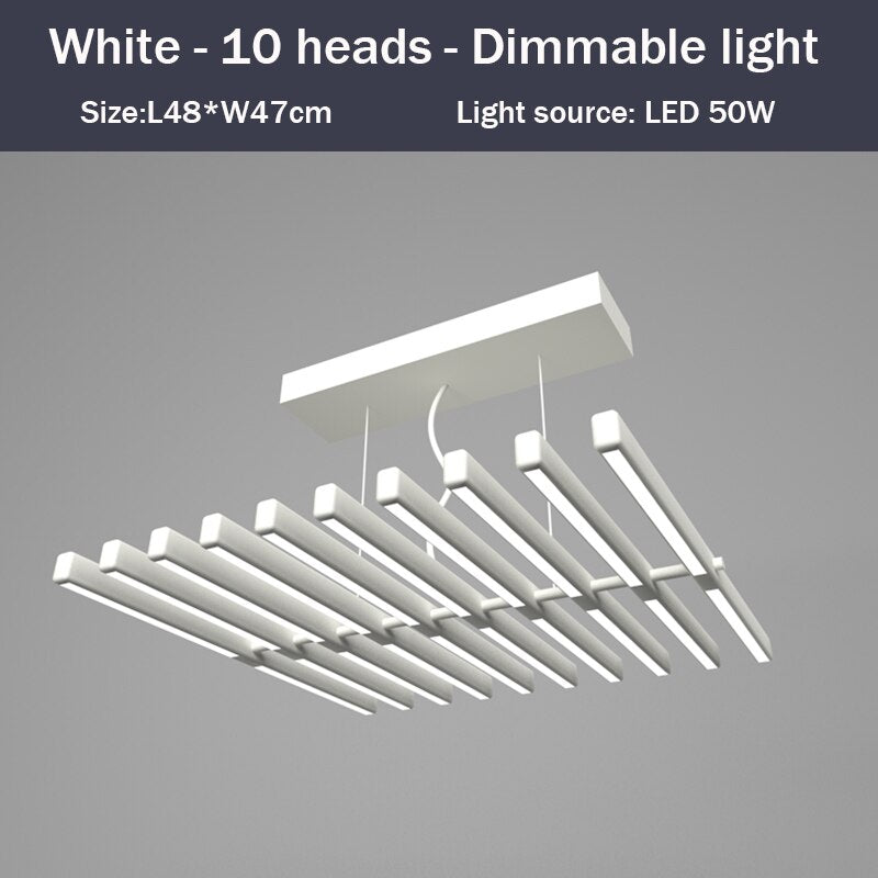 LED chandelier in Bilbao lighting strip