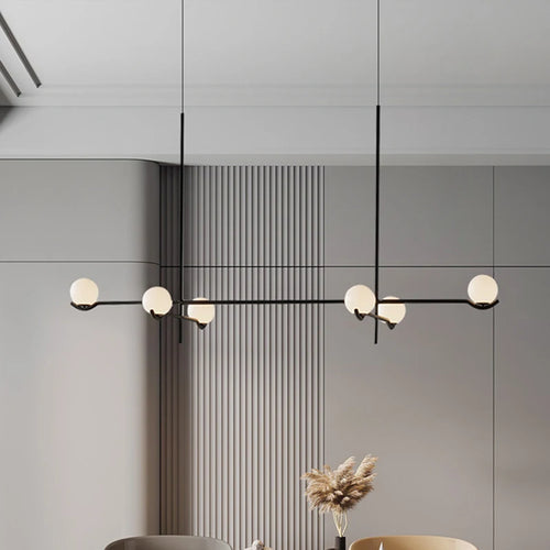 suspension moderne en verre pour décoration intérieure élégante