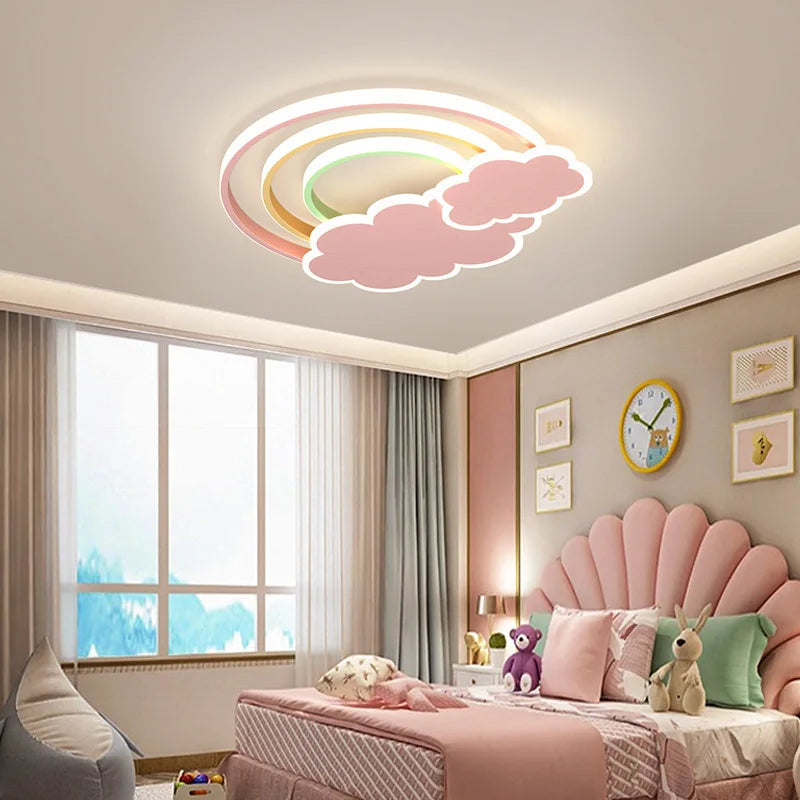 Plafonnier Arc-en-ciel nuage enfants bébé enfant chambre