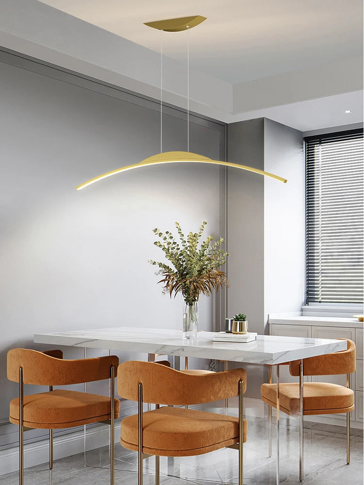 suspension led moderne minimaliste pour réception