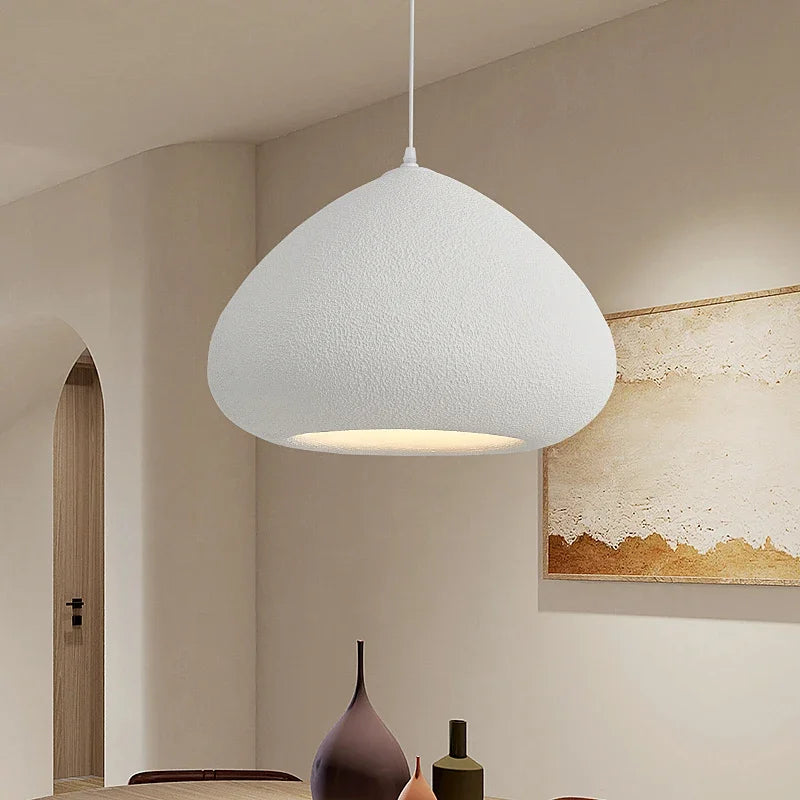 Handmade Wabi-Sabi Restaurant Pendant Light Nordic Cream Style Bar Table Lamp Designer Bedroom Lighting Deco LED Loft Chandelier