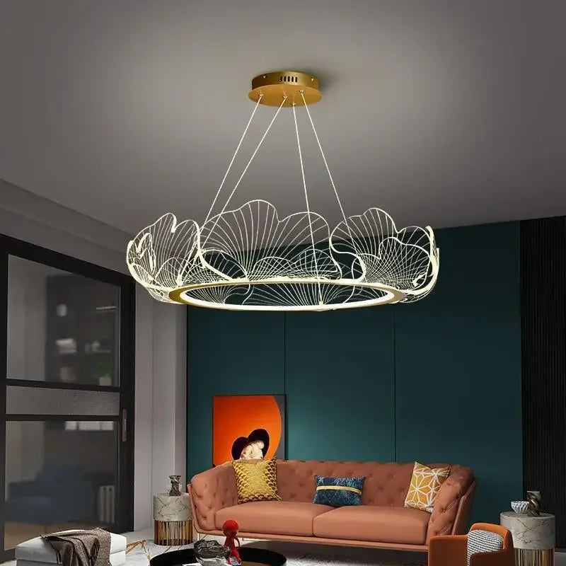 suspension led en acrylique design moderne décoratif