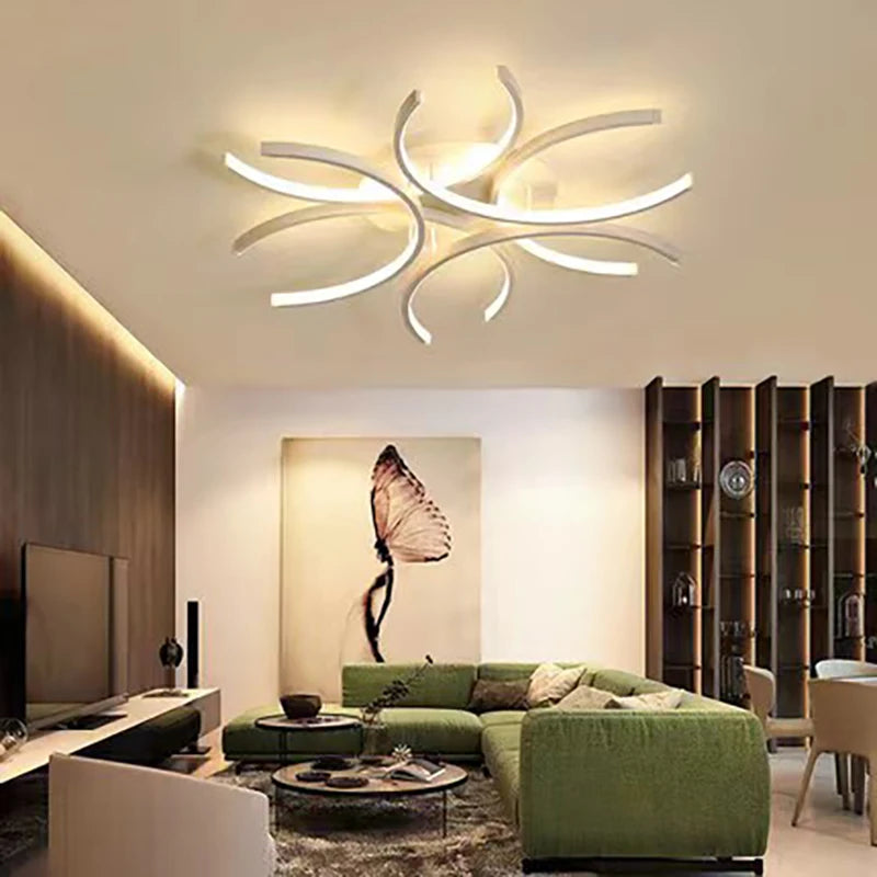 Lustre LED Moderne Nordique Loft Salon Cuisine