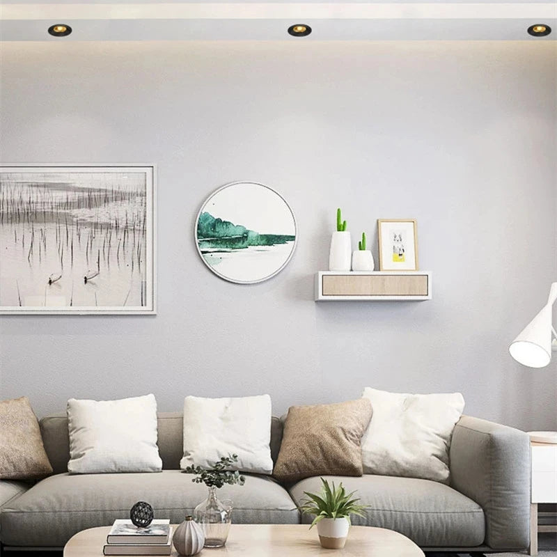 style downlight ultra mince led anti-éblouissement avec lecteur led