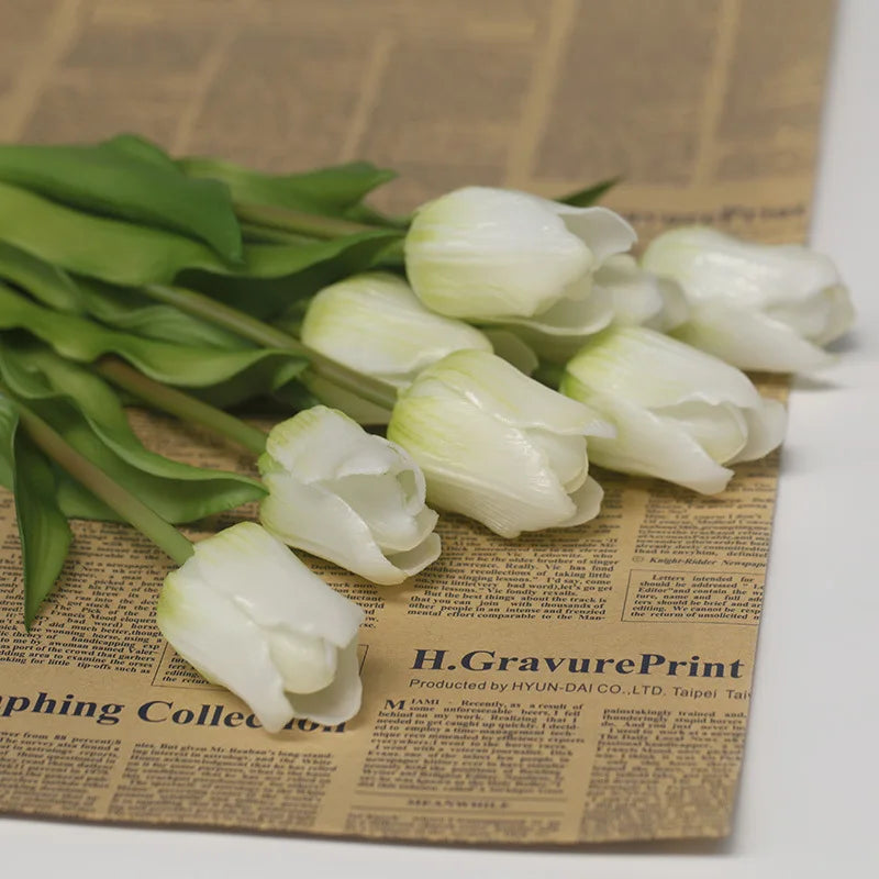 tulipes artificielles réalistes pour décorations de mariage et fêtes