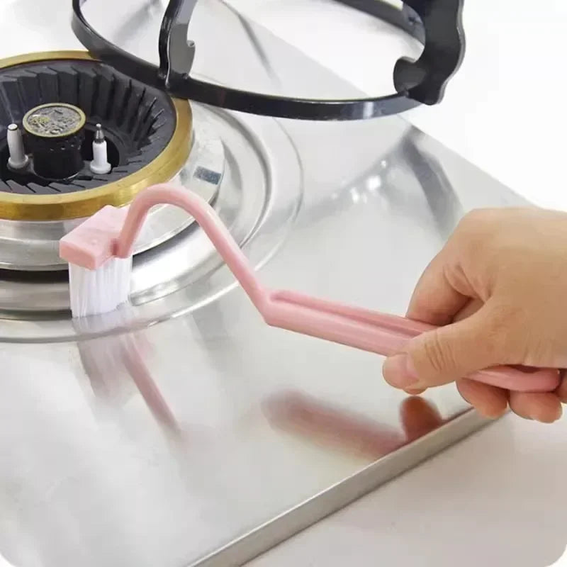 brosse de toilette incurvée à fixation murale avec poils souples