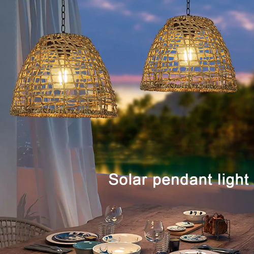 lampe solaire à led décorative vintage pour extérieur