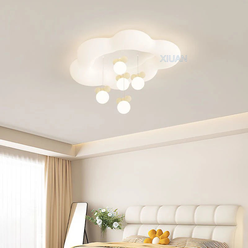 lustre créatif nuage blanc lune étoile pour enfants
