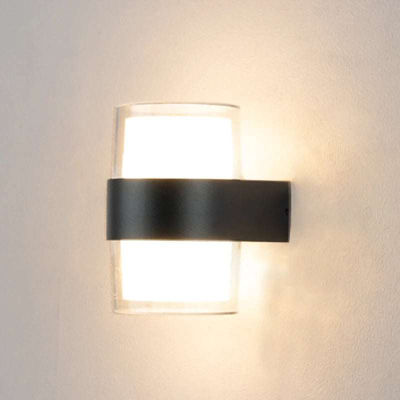 Lumières extérieures haut et bas applique IP65 étanche porche lumière jardin cour décoration 85-265V appliques murales en plein air