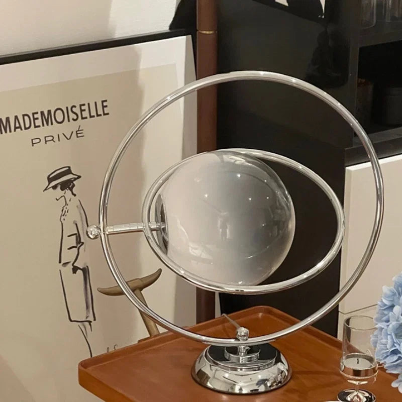 lampe de bureau design italienne en verre rotative