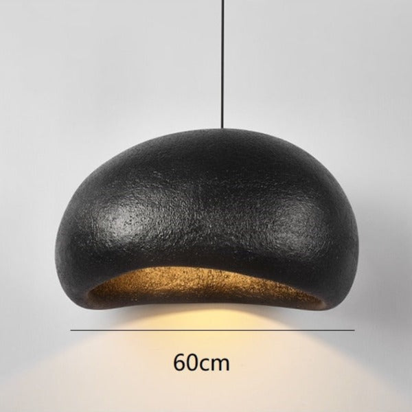 Lámpara de suspensión design con pantalla Akane curvada
