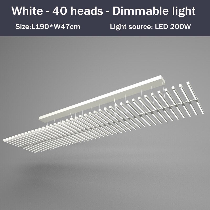 LED chandelier in Bilbao lighting strip