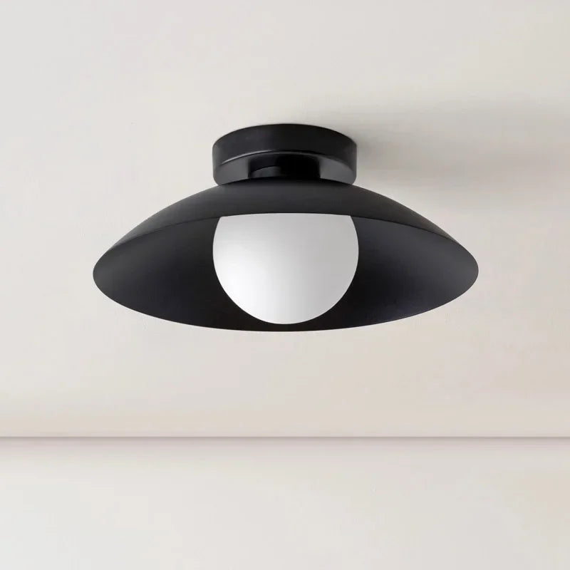 Plafonniers LED nordiques lampes d'abat-jour en métal coloré pour chambre salon vestiaire couloir allée entrée balcon lumière