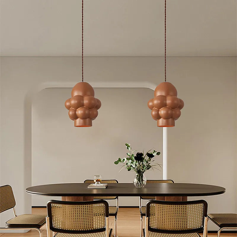 Suspension LED design Nordique Wabi Sabi