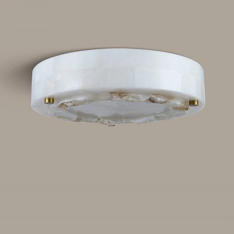 plafonnier luxueux en marbre naturel suspendu grand luminaire