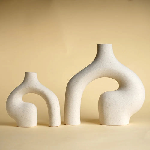 vase nordique en céramique pour décoration moderne minimaliste