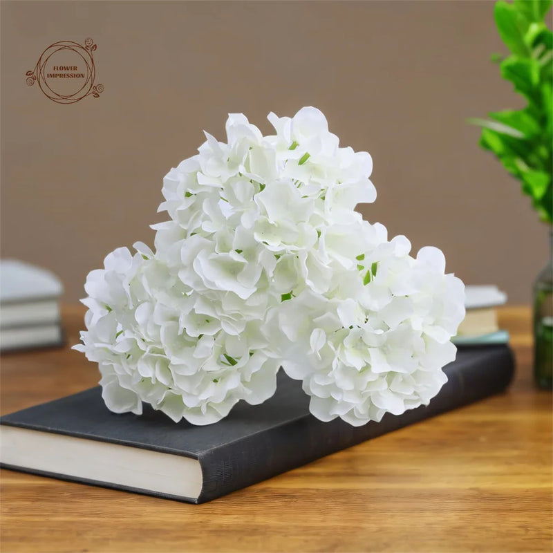 lot de 10 têtes d'hortensia artificielles pour décoration festive