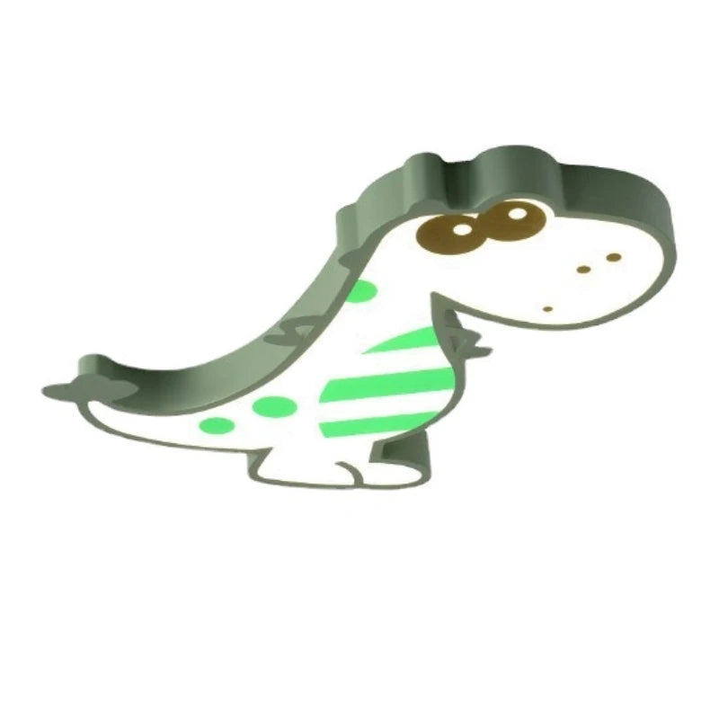 LED Ceiling Creative Cartoon Dinosaur for Children's Room Lamp, Modern Warm and Romantic Boy and Girl Bedroom Light Lampara RC