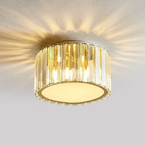 lustre en cristal led rond de luxe pour éclairage intérieur