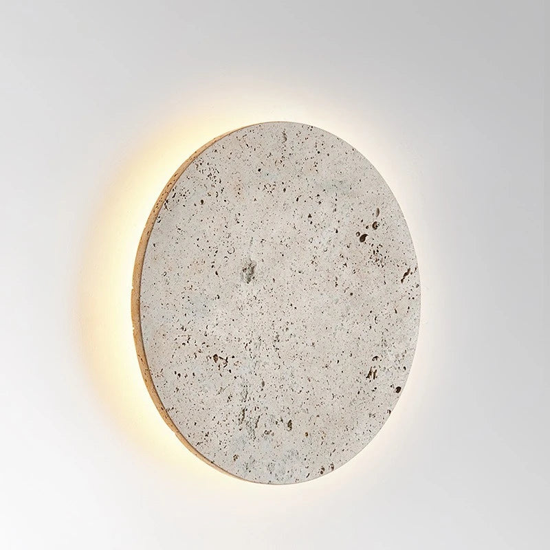 applique murale led vintage en pierre naturelle décorative