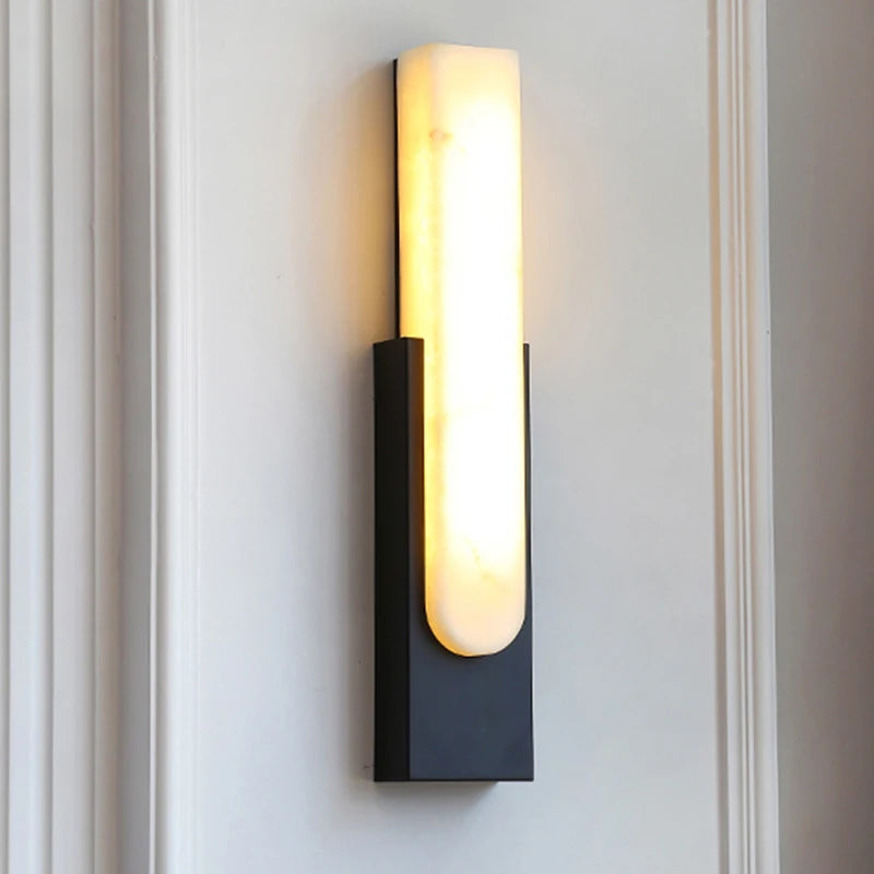 Applique murale LED en marbre au Design moderne