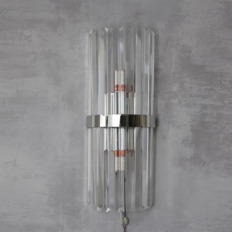 applique murale luxueuse en cristal pour décoration intérieure