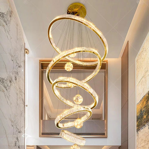 lampes suspendues en cristal intelligentes pour décoration moderne