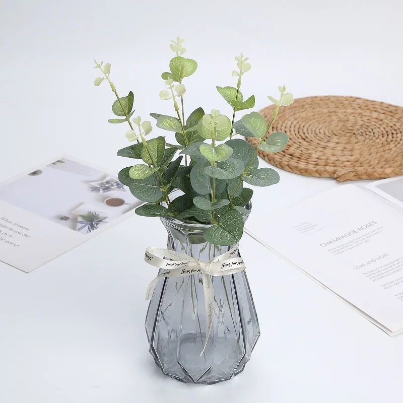 décoration de table branches d eucalyptus plantes artificielles pour mariage