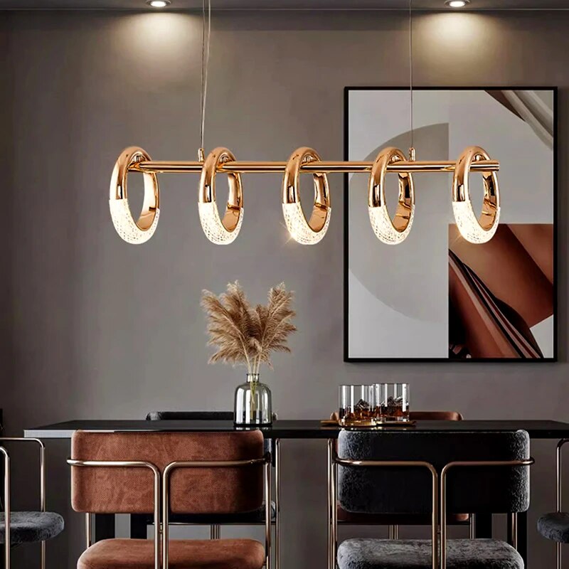 Lustre led design moderne ronds