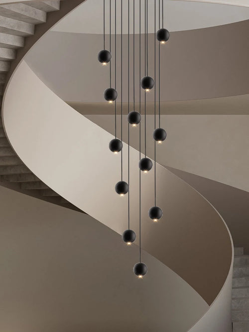 lustre orb design circulaire décoratif pour penthouse