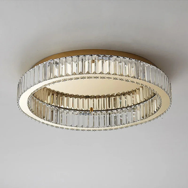 plafonnier en cristal luxueux pour décoration intérieure moderne