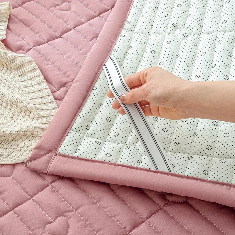 matelas matelassé romantique avec protection de lit doux et confortable