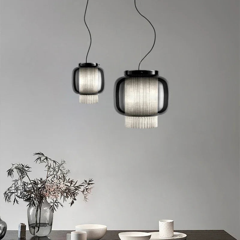lustre led nordique en verre pour cuisine et bar