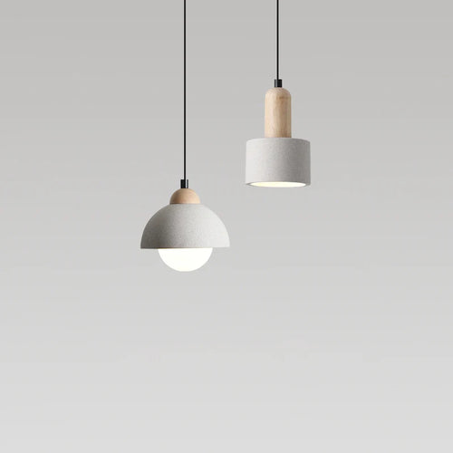 lustre en ciment style japonais wabi-sabi design nordique minimaliste