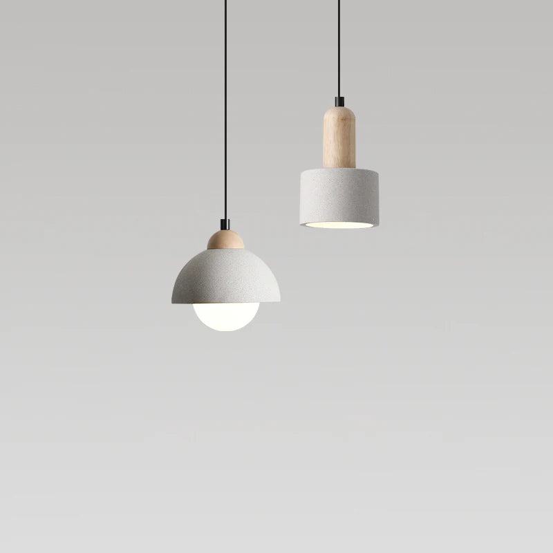 lustre en ciment style japonais wabi-sabi design nordique minimaliste