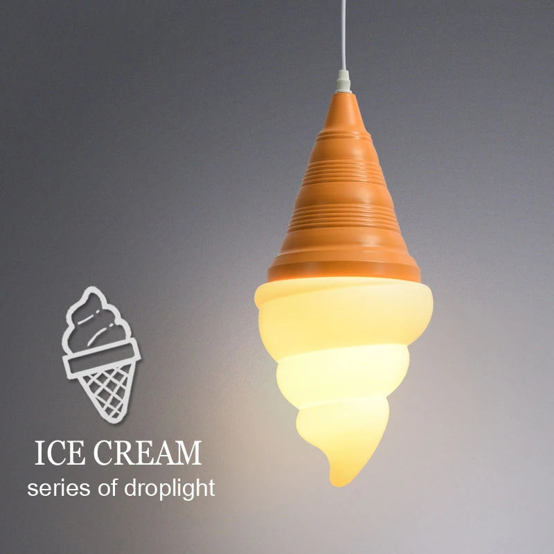 Suspension style glace à l'italienne à LED