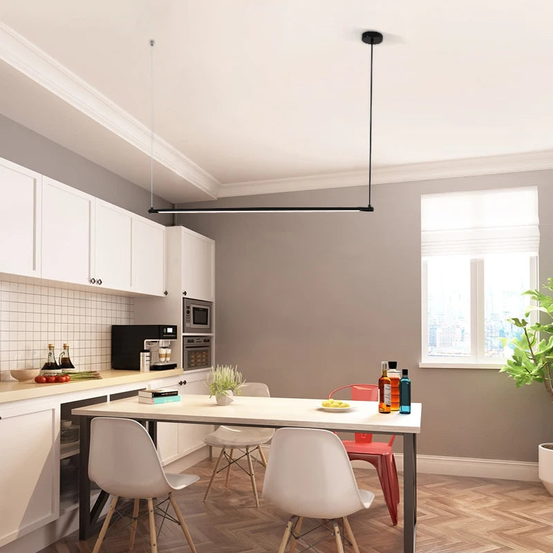 suspension LED design nordique minimaliste en aluminium