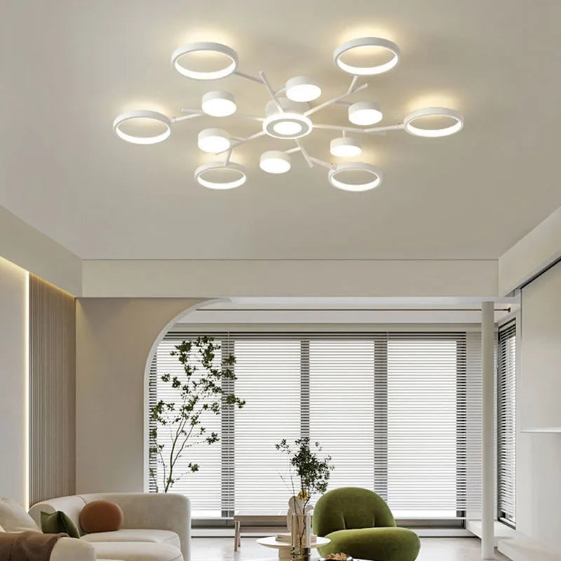 Plafonnier led télécommande simple blanc décoratif 2023