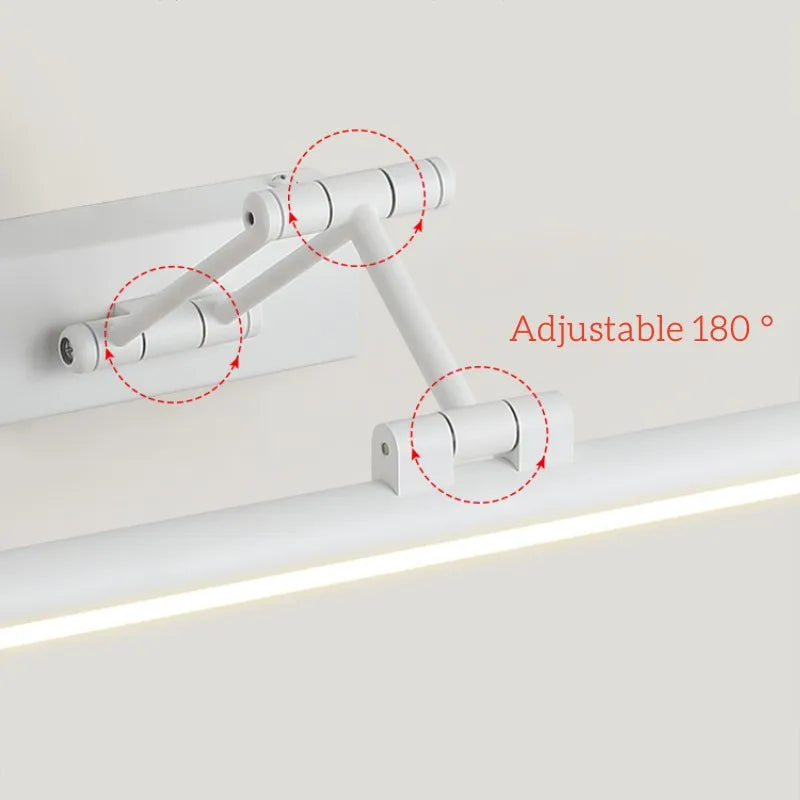 lampe led étanche pour miroir armoire pliable télescopique