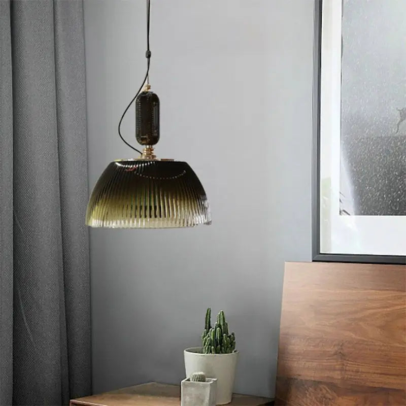 Suspension LED en verre au design nordique moderne