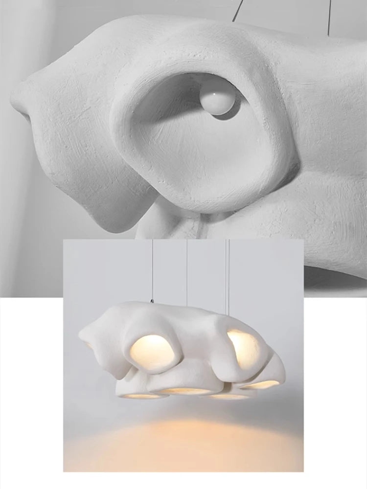 lustre wabi sabi nordique minimaliste led pour bar restaurant