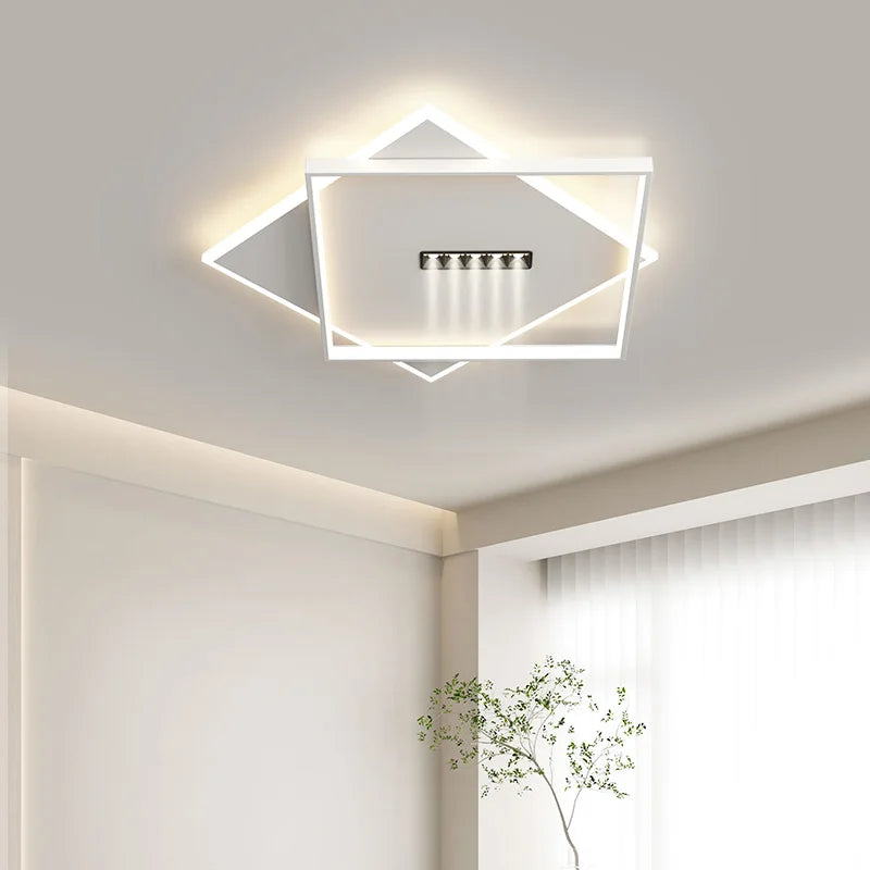 lustre led avec projecteur pour éclairage intérieur