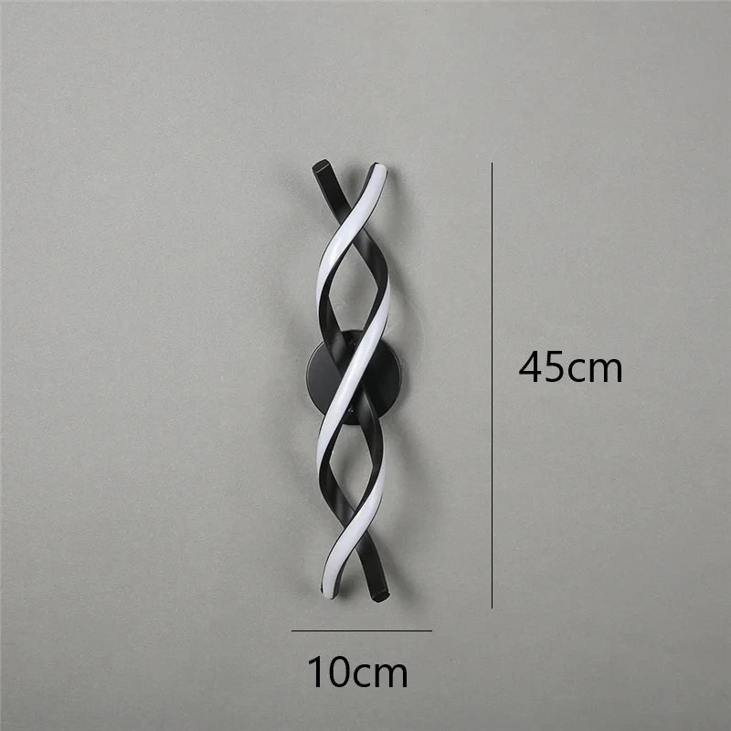 applique murale minimaliste moderne en acrylique led