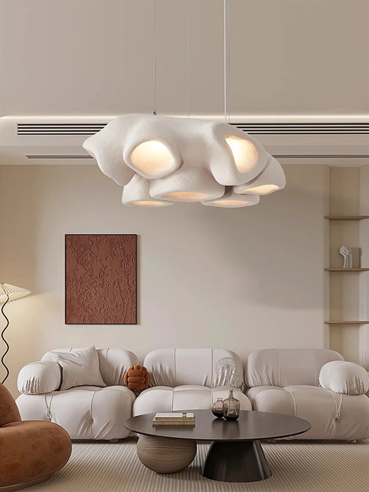 lustre wabi sabi nordique minimaliste led pour bar restaurant