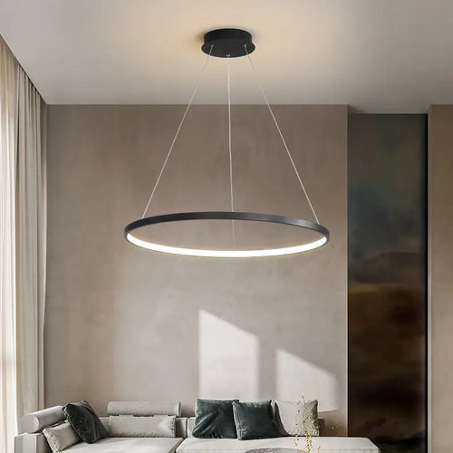 anneau led moderne pour décoration minimaliste suspendu